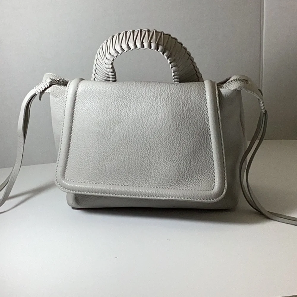 Callista Small Top Handle Bag 23 Stone Grained Leather Note: New without tag